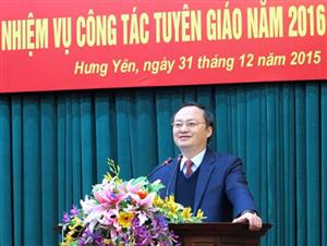 Hưng Yên: Triển khai nhiệm vụ công tác tuyên giáo năm 2016